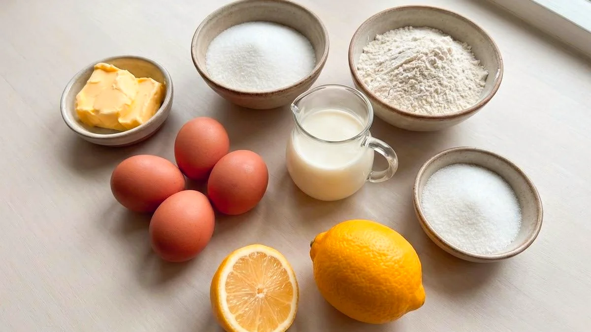 Raw ingredients for Apple Pie Shooters including Fireball whisky, whipped cream vodka, apple cider, caramel, and graham crackers