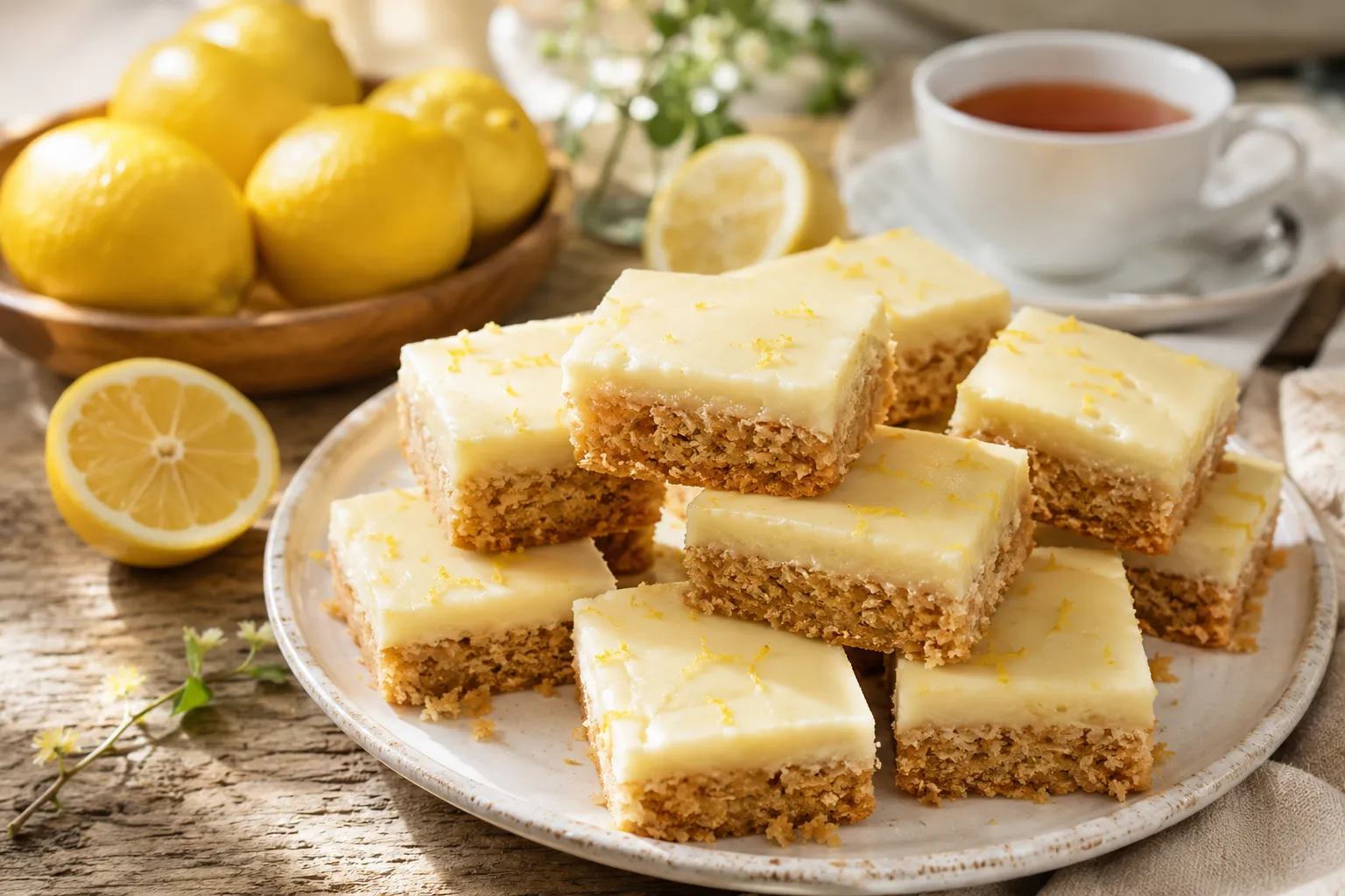 Finished Lemon Slice slice ready to serve