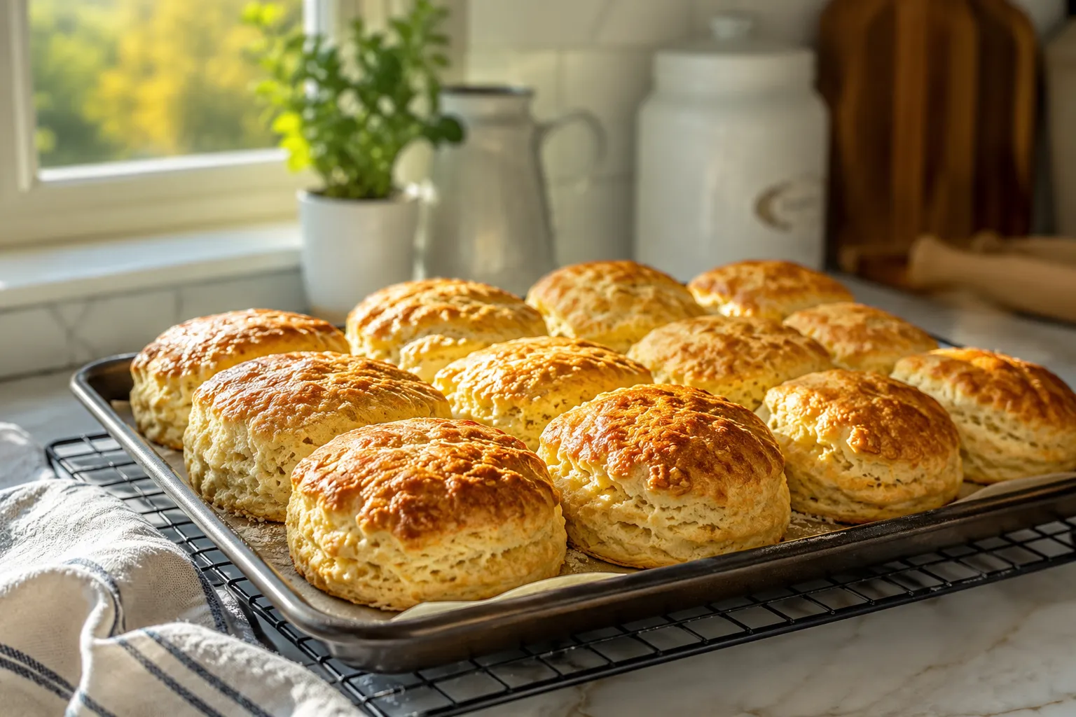 Scones fresh out of the oven