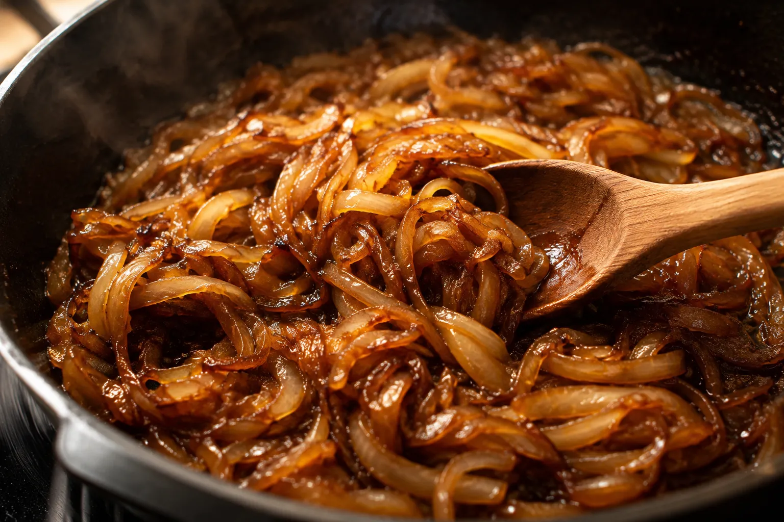 Caramelizing the onions