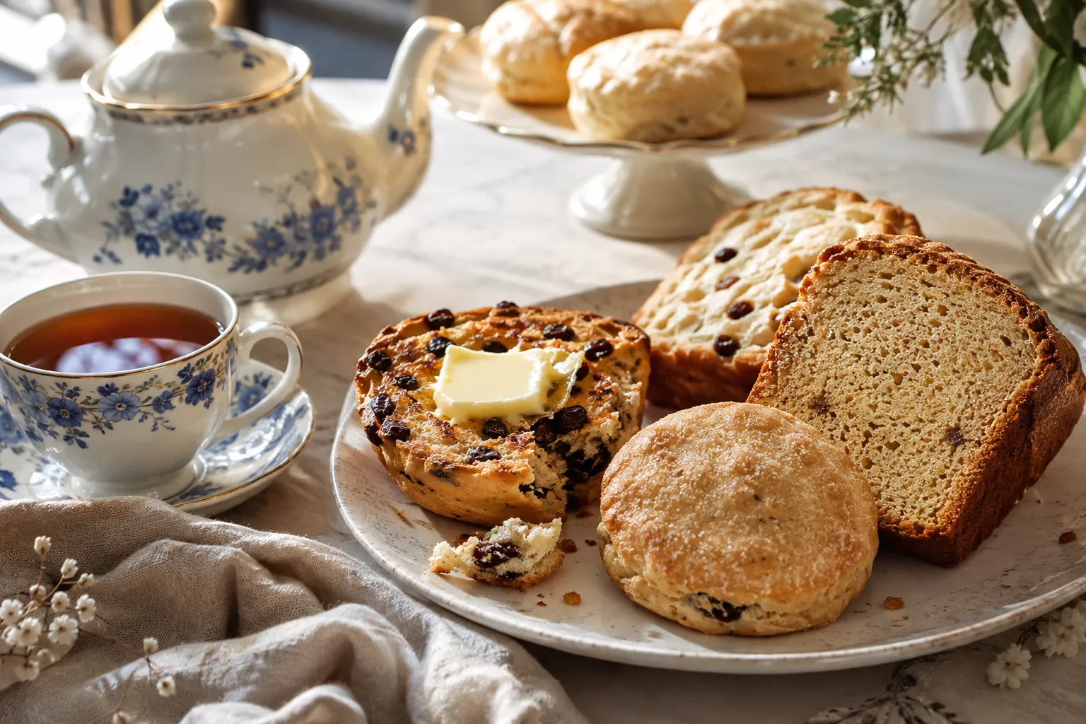 Tea Cake With Afternoon Tea