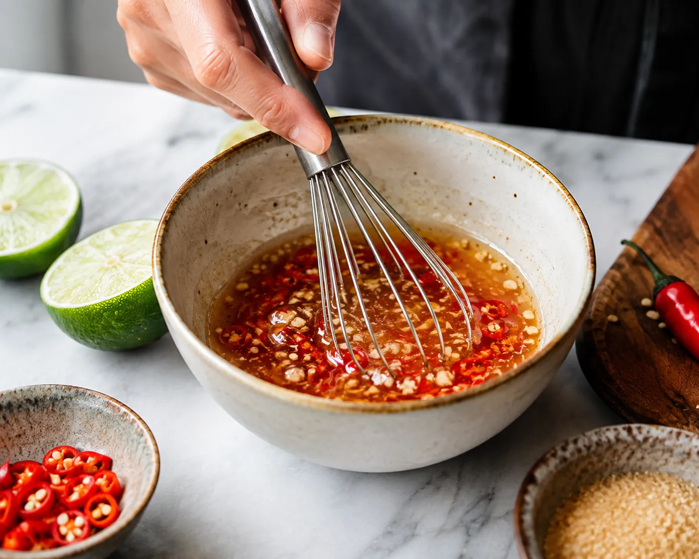 Step 9 — Whisk the Dressing