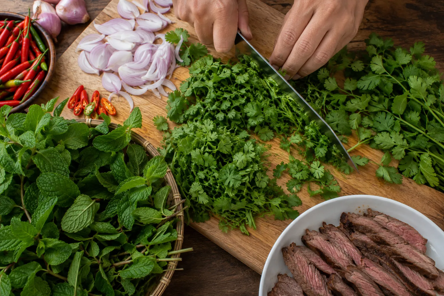 Step 11 — Prepare the Fresh Herbs